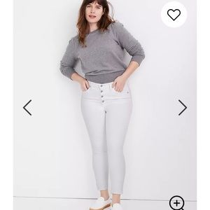 NWT Madewell 10” High Rise Skinny Crop Jeans